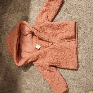 Fleece zipper sweater